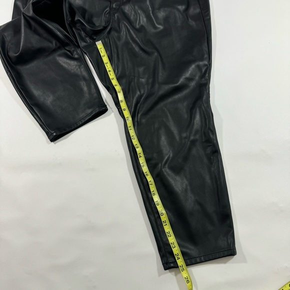 Torrid Perfect Skinny Faux Leather Mid Rise Pant Black - Picture 6 of 9